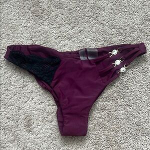 Purple and Black Lace with diamond side